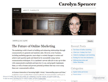 Tablet Screenshot of carolynspencer.wordpress.com