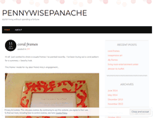 Tablet Screenshot of pennywisepanache.wordpress.com