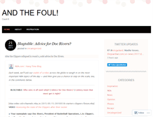 Tablet Screenshot of andthefoul.wordpress.com