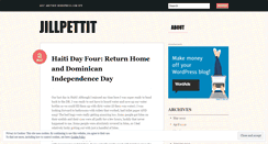 Desktop Screenshot of jillpettit.wordpress.com