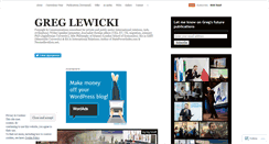 Desktop Screenshot of greglewicki.wordpress.com