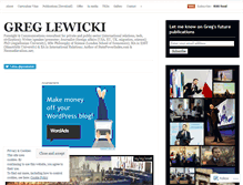 Tablet Screenshot of greglewicki.wordpress.com