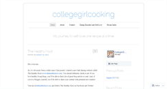 Desktop Screenshot of collegegirlcooking.wordpress.com