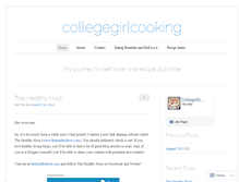 Tablet Screenshot of collegegirlcooking.wordpress.com