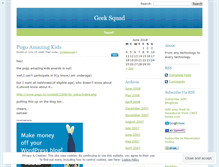 Tablet Screenshot of geeksquad.wordpress.com