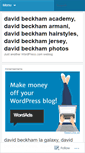 Mobile Screenshot of davidbeckhambio.wordpress.com