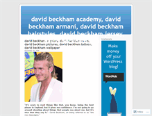 Tablet Screenshot of davidbeckhambio.wordpress.com
