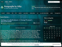 Tablet Screenshot of paragraphsbysilky.wordpress.com