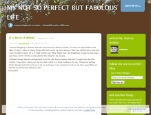 Tablet Screenshot of notsoperfectbutfabulouslife.wordpress.com