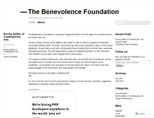 Tablet Screenshot of benevolencefoundation.wordpress.com