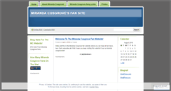 Desktop Screenshot of mirandacosgrovefansite.wordpress.com