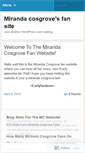 Mobile Screenshot of mirandacosgrovefansite.wordpress.com