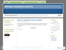 Tablet Screenshot of mirandacosgrovefansite.wordpress.com