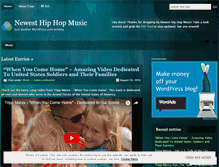 Tablet Screenshot of newesthiphopmusic.wordpress.com