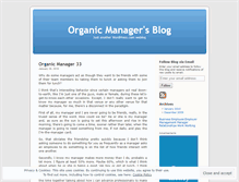 Tablet Screenshot of organicmanager.wordpress.com