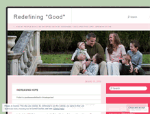 Tablet Screenshot of goodnessredefined.wordpress.com