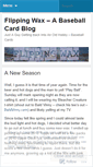 Mobile Screenshot of flippingwax.wordpress.com