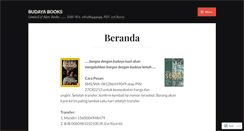 Desktop Screenshot of bukubudaya.wordpress.com