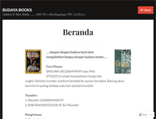 Tablet Screenshot of bukubudaya.wordpress.com