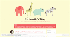 Desktop Screenshot of melmartin.wordpress.com