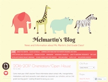 Tablet Screenshot of melmartin.wordpress.com