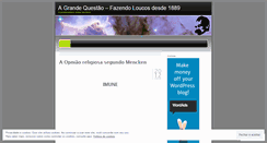 Desktop Screenshot of grandequestao.wordpress.com