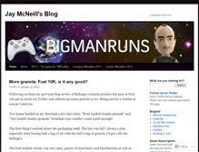 Tablet Screenshot of bigmanruns.wordpress.com