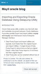 Mobile Screenshot of oradbaeasy.wordpress.com