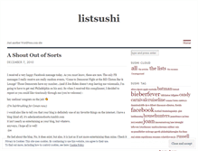 Tablet Screenshot of listsushi.wordpress.com