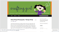 Desktop Screenshot of craftinggirl.wordpress.com