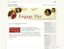 Tablet Screenshot of engageher.wordpress.com