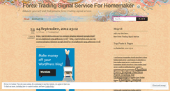 Desktop Screenshot of forextradingsignalserviceforhomemaker.wordpress.com