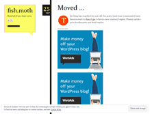 Tablet Screenshot of fishmoth.wordpress.com