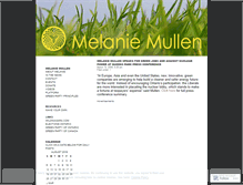Tablet Screenshot of melaniemullen.wordpress.com