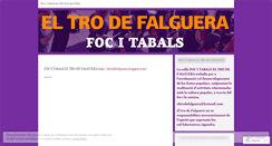 Desktop Screenshot of eltrodefalguera.wordpress.com