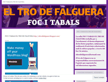 Tablet Screenshot of eltrodefalguera.wordpress.com