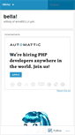 Mobile Screenshot of bellagoh.wordpress.com