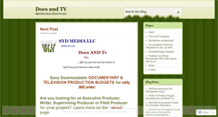 Desktop Screenshot of docsandtv.wordpress.com