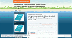 Desktop Screenshot of ems14001consultant.wordpress.com