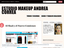 Tablet Screenshot of estudiomakeup.wordpress.com