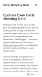 Mobile Screenshot of earlymorningoats.wordpress.com