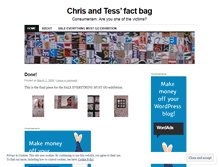 Tablet Screenshot of factsbag.wordpress.com