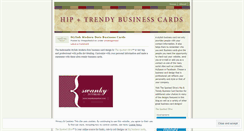 Desktop Screenshot of hipandtrendybusinesscards.wordpress.com