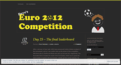 Desktop Screenshot of euro2012competition.wordpress.com