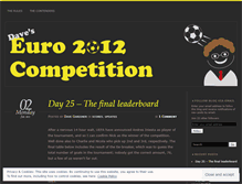 Tablet Screenshot of euro2012competition.wordpress.com