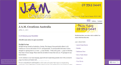 Desktop Screenshot of jamcreationsaustralia.wordpress.com