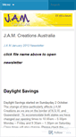 Mobile Screenshot of jamcreationsaustralia.wordpress.com