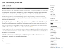 Tablet Screenshot of cafeforcontemporaryart.wordpress.com