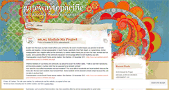 Desktop Screenshot of gatewaytopacific.wordpress.com