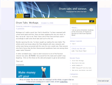 Tablet Screenshot of drumtabs.wordpress.com